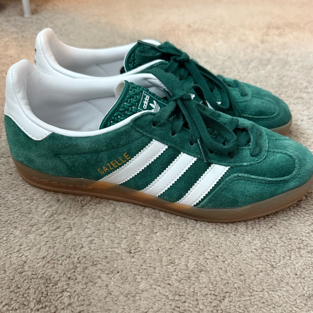 Adidas Gazelle Green Suede - Mens 8/womens 9.5/EU 41.5